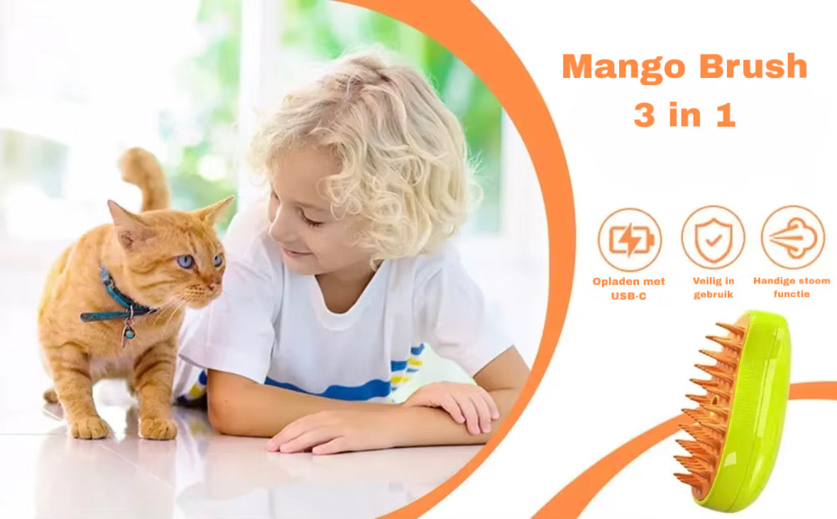 Mango Mist Brush kat & hond
