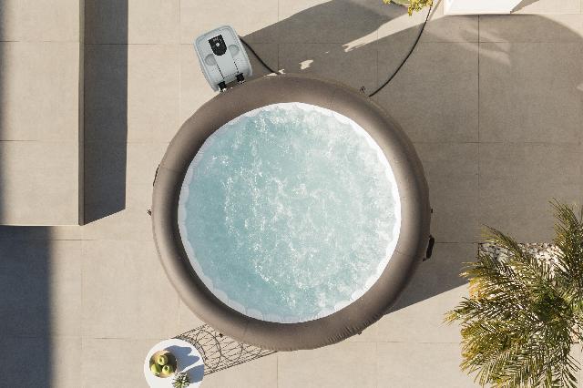 Lay-Z-Spa Dominica smart hydrojet 6 bruin