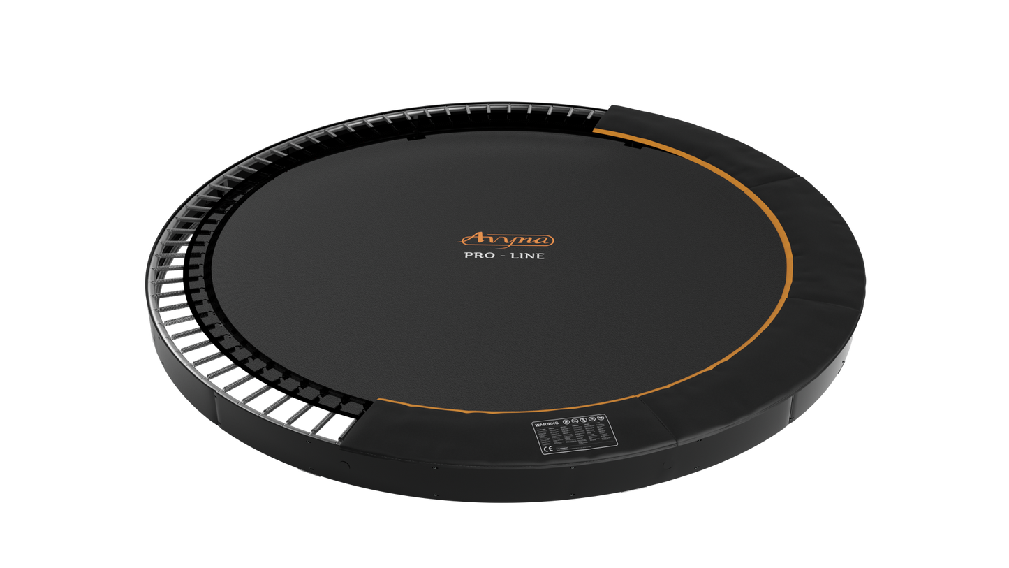 Avyna Trampoline FlatLevel Ø430 | Zwart