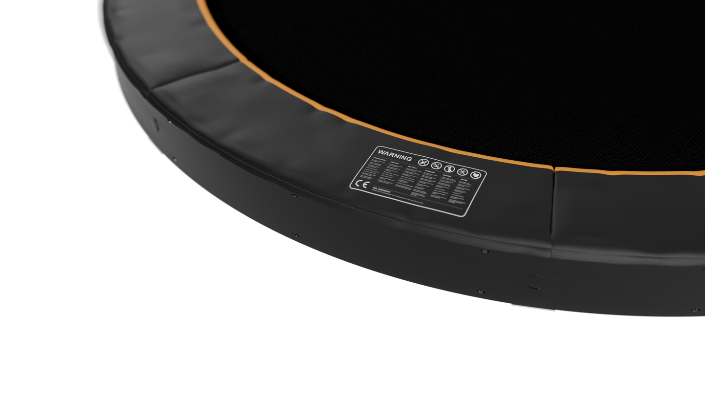 Avyna Trampoline FlatLevel Ø430 | Zwart