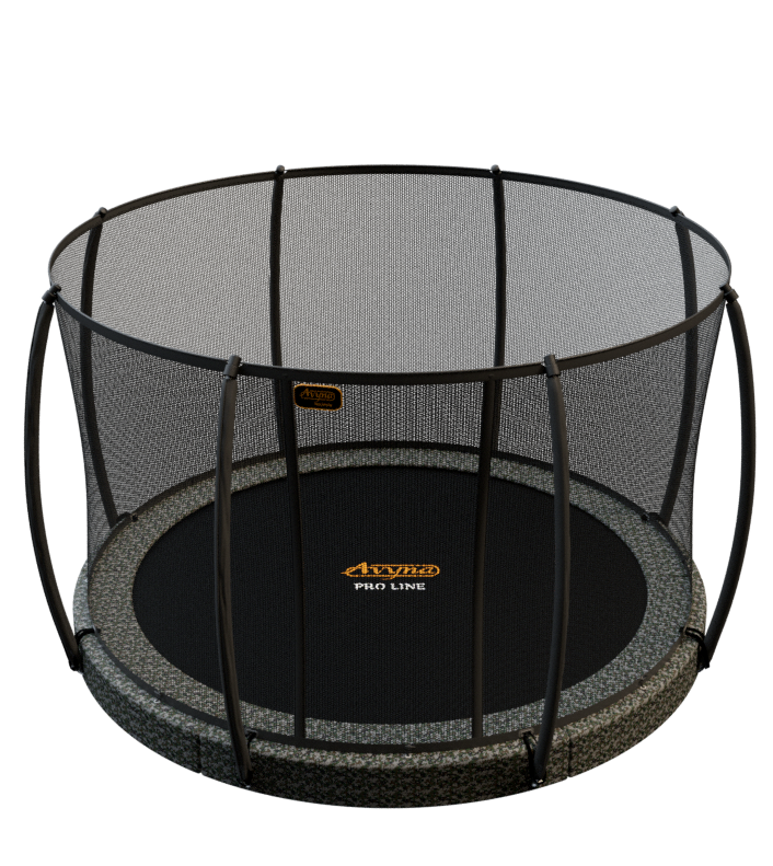 Avyna Trampoline InGround Ø430 met veiligheidsnet | Camouflage