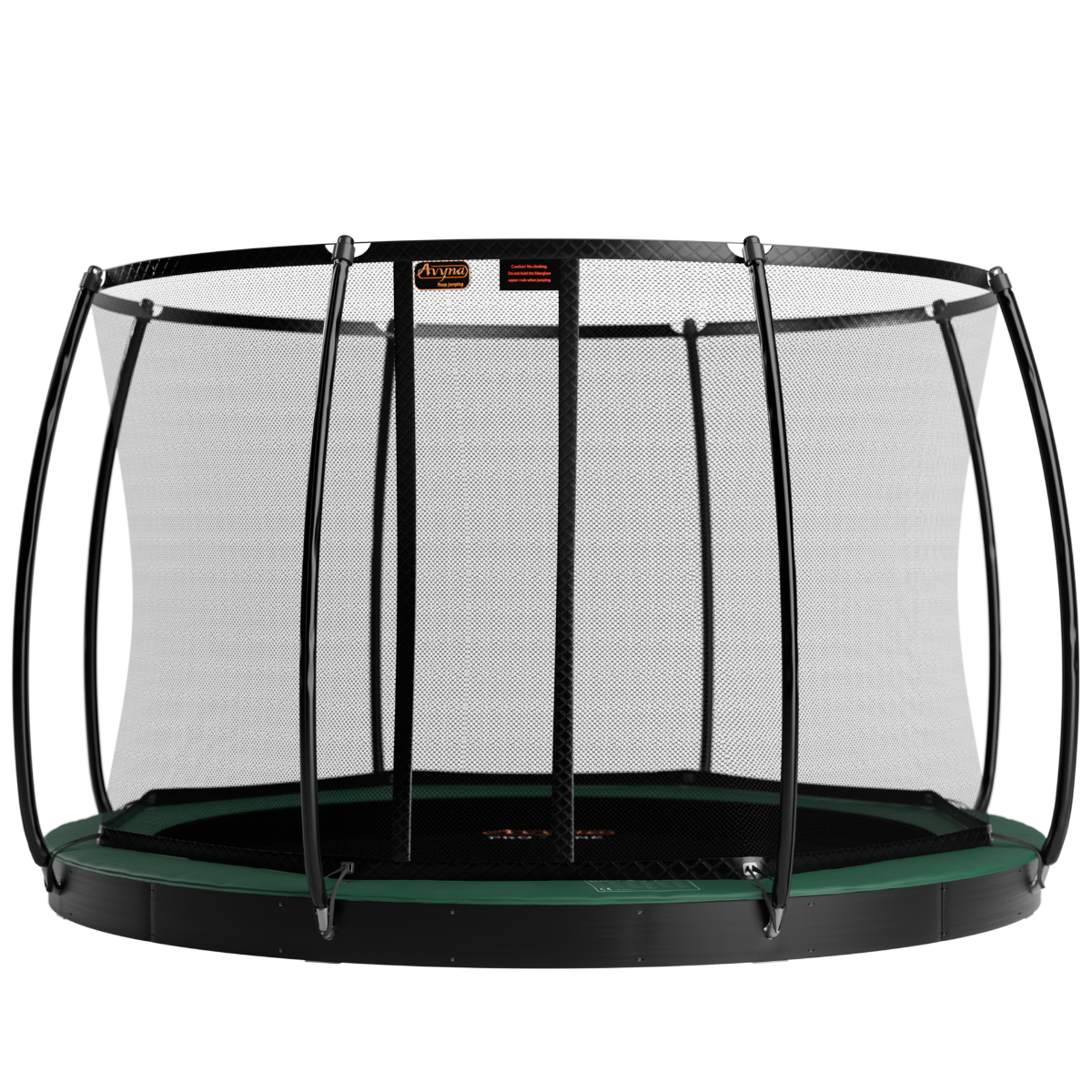 Avyna Trampoline FlatLevel Ø430 met veiligheidsnet | Groen