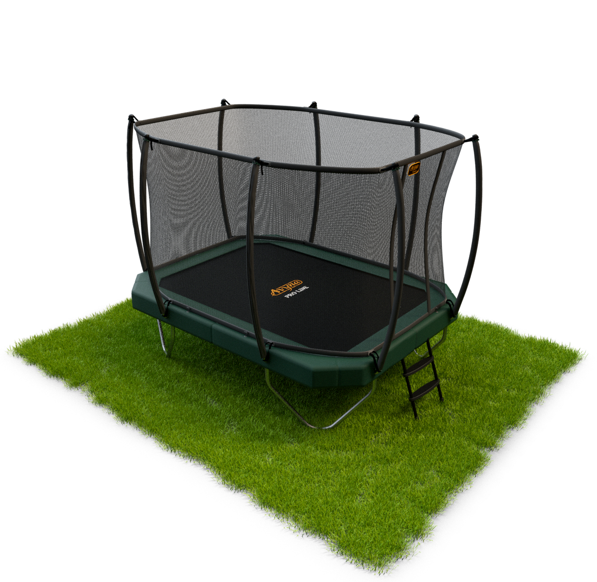 Avyna Trampoline Opbouw 305x225 (223) met net – Groen