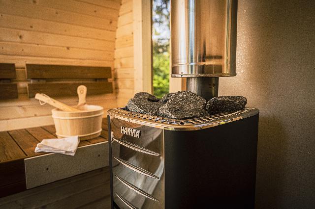 Barrelsauna 6 persoons Harvia houtkachel