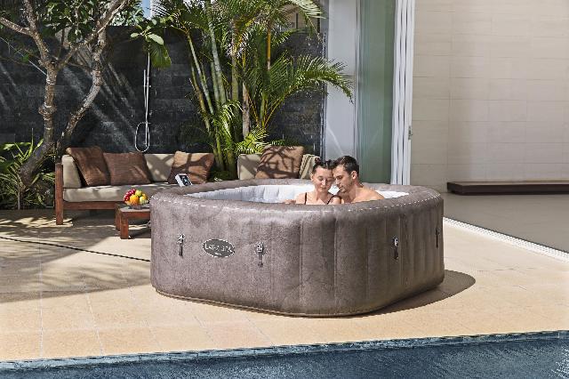 Lay-Z-Spa Rome smart airjet 6 bruin marble