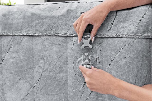 Lay-Z-Spa San Francisco hydrojet pro 7 grijs marble