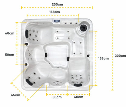 W'eau Delta spa 5 persoons