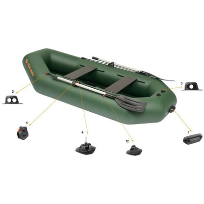 Kolibri Karperboot K-260T met stootrand